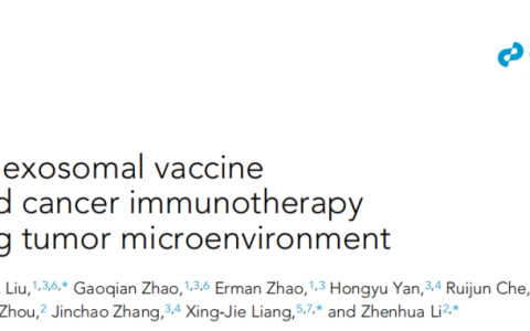iScience |刘会芳教授/李振华研究员/梁兴杰研究员合作研究：外泌体疫苗围困增强恶性肿瘤的免疫治疗