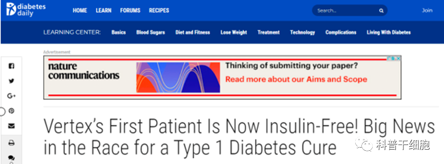 间充质干细胞让糖尿病患者的身体重新生产胰岛素